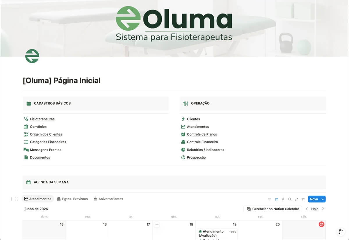Comece o dia com tudo organizado: sua agenda e os principais acessos à clínica na palma da mão.