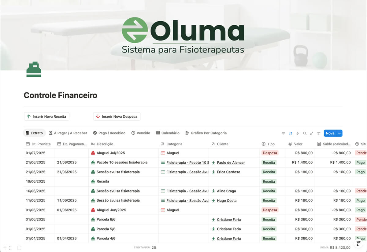 Domine suas finanças: controle receitas, despesas e pagamentos com clareza e sem surpresas.